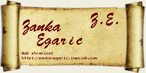 Žanka Egarić vizit kartica